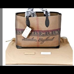 Authentic Burberry Reversible Doodle Tote NWT